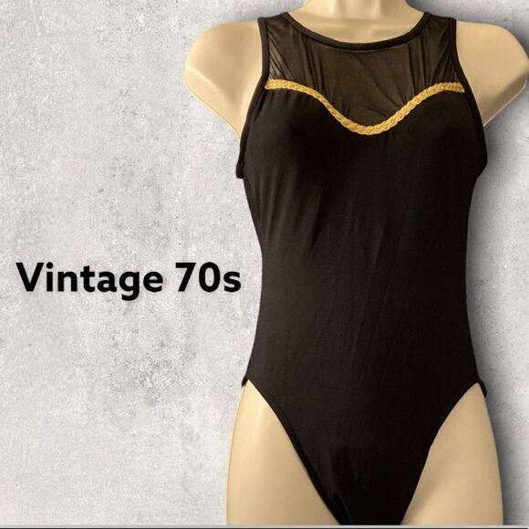 : : VINTAGE 70s / 80s One Piece Swimsuit : : - Picture 1 of 16
